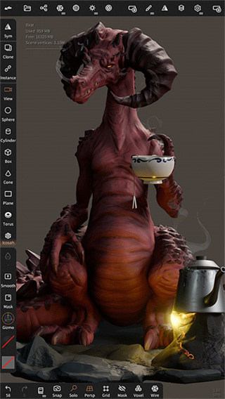 Nomad Sculpt建模截图4