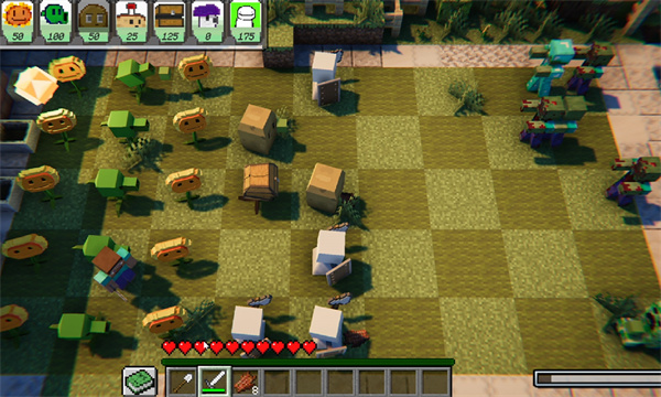 植物大战僵尸我的世界版截图2