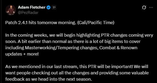 《暗黑4》将迎来重要更新 新一轮PTR公开测试即将开始