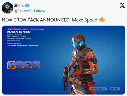 《堡垒之夜》11月会员包正式公开 堪称近期最具诚意的内容