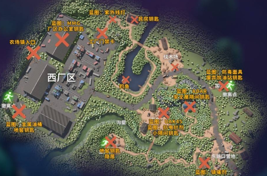 逃离鸭科夫仓库区掉落物一览