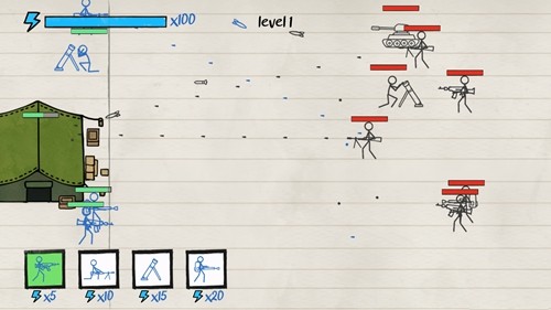 纸上火柴人的战争截图2