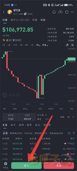 Ave.ai买币流程图（2）