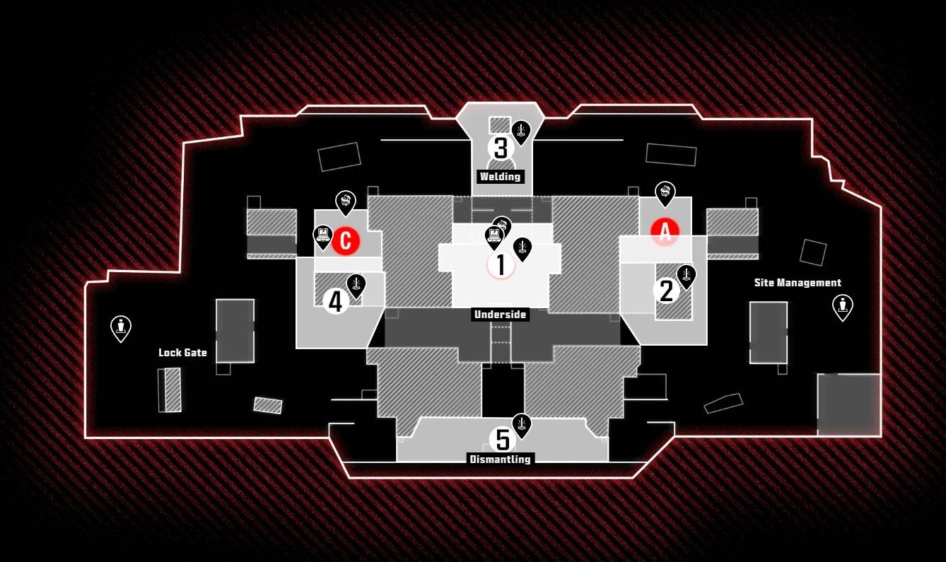 使命召唤黑色行动7造船厂地图点位