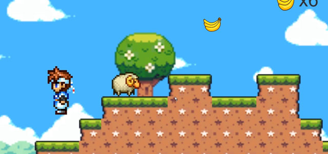 横版像素冒险闯关游戏