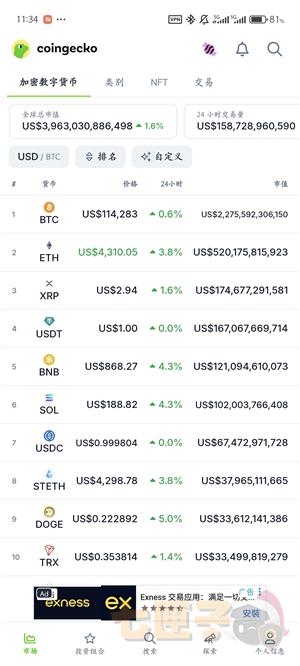 coingecko设置中文教程图（4）