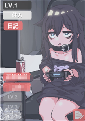 阴暗房间的女孩