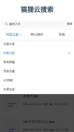 狸猫云搜索截图1