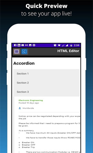 HTML编辑器手机版截图3