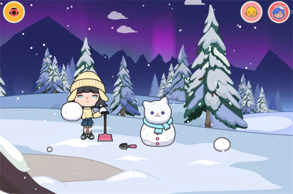 米加小镇雪山树屋