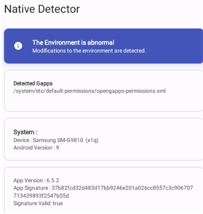 Native Detector