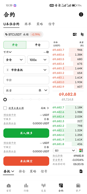 CoinW交易所截图2