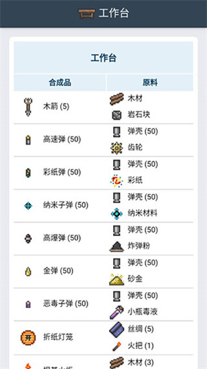 泰拉瑞亚合成表大全图鉴截图3