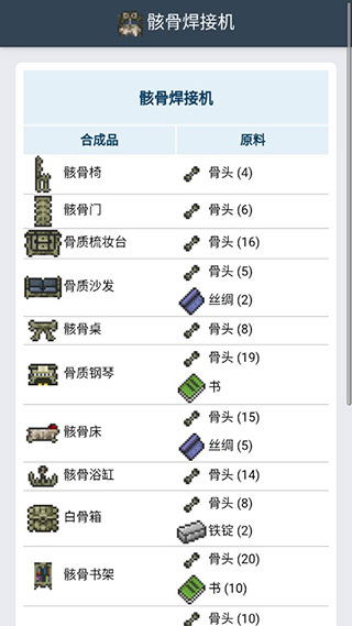 泰拉瑞亚合成表大全图鉴