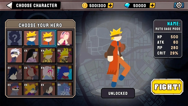 火柴人忍者格斗截图1