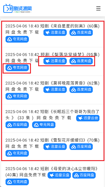 短剧资源网盘