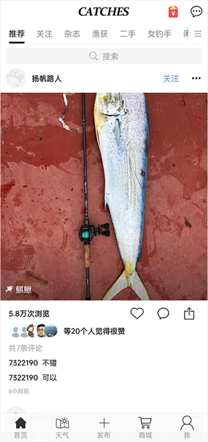 渔获天气预报