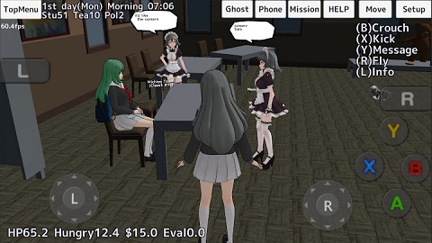 校园女生模拟器英文版截图3