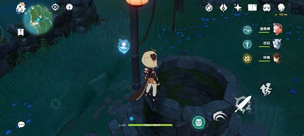 原神白狐之野铁门怎么打开