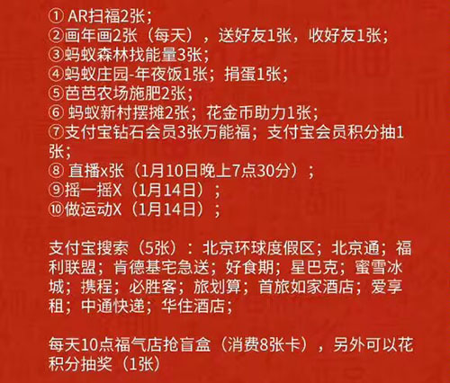 支付宝2023五福最全获取流程