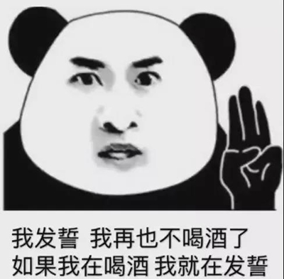 我发誓我再也不喝酒了如果我在喝我就在发誓表情包